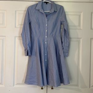 Fit n Flare Button Down dress
